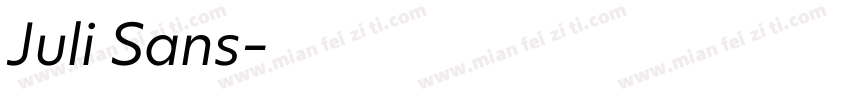 Juli Sans字体转换